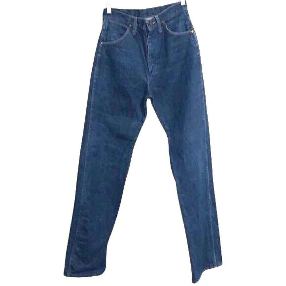 Wrangler Women's Classic Fit High-Waisted Blue Denim Jeans 13MWZG Size 7 X 32